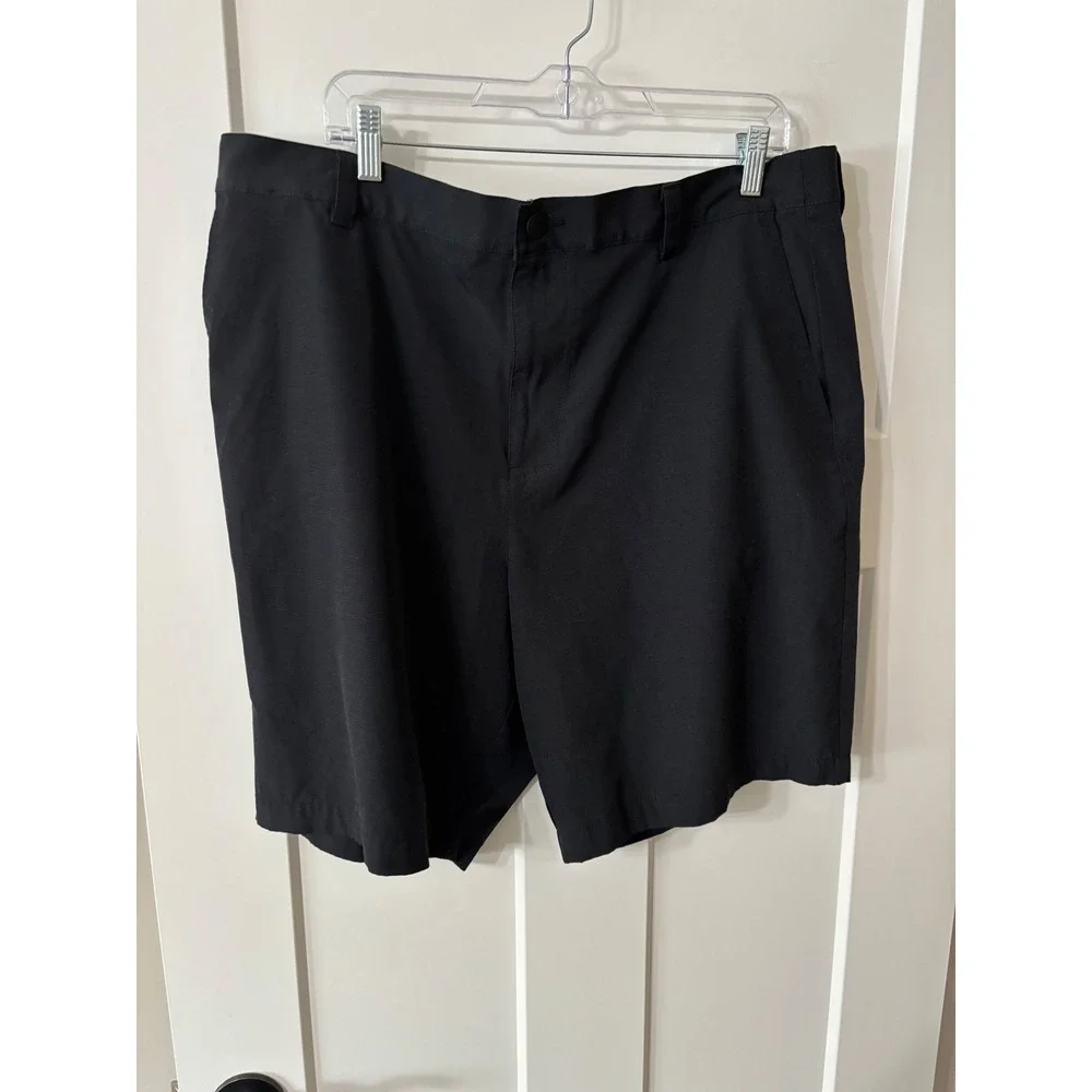 Banana Republic Mens Black Performance Golf Shorts Size 40 Elastic Waist 1559922